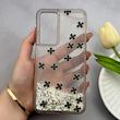 قاب گوشی Galaxy S24 FE سامسونگ اکلیلی شفاف لاکچری محافظ لنزدار طرح گل کد 160904