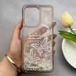 قاب گوشی Redmi A5 - Poco C71 شیائومی اکلیلی شفاف لاکچری محافظ لنزدار طرح پروانه کد 161024