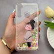 قاب گوشی Redmi Note 8 - Redmi Note 8 2021 شیائومی اکلیلی شفاف لاکچری محافظ لنزدار طرح دخترونه کد 161030
