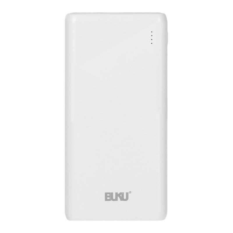 پاوربانک فست شارژ BUKU 10000mAh لیتیوم پلیمری مدل PB-101 سفید کد 99509