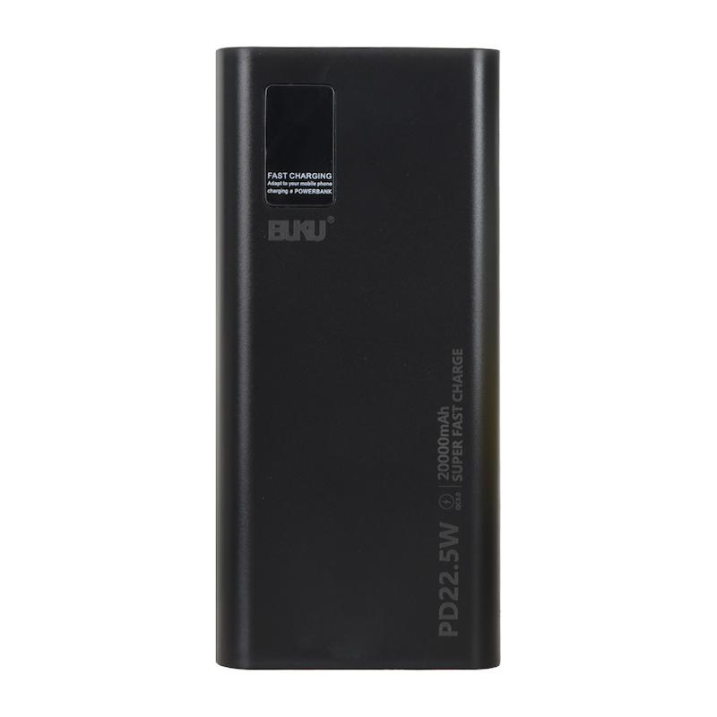 پاوربانک (PD و فست شارژ) BUKU 22.5W 20000mAh مدل MG-G106 مشکی کد 99513