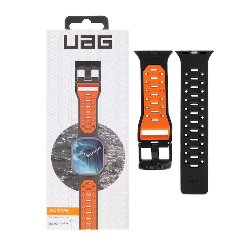 بند اپل واچ اورجینال سیلیکونی UAG سایز 38/40/41 میلیمتری - نارنجی کد 140351