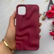 قاب گوشی iPhone 11 آیفون سیلیکونی مینیمال موج دار مات برجسته Waves Matte کد 158199