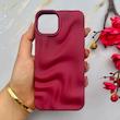 قاب گوشی iPhone 13 - iPhone 14 آیفون سیلیکونی مینیمال موج دار مات برجسته Waves Matte کد 158202