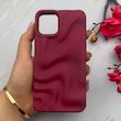 قاب گوشی iPhone X - XS آیفون سیلیکونی مینیمال موج دار مات برجسته Waves Matte کد 158205