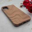 قاب گوشی iPhone 11 Pro Max آیفون سیلیکونی مینیمال موج دار مات برجسته Waves Matte کد 158206