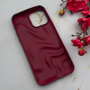 قاب گوشی iPhone 12 Pro Max آیفون سیلیکونی مینیمال موج دار مات برجسته Waves Matte کد 158208