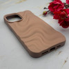 قاب گوشی iPhone 12 Pro Max آیفون سیلیکونی مینیمال موج دار مات برجسته Waves Matte کد 158209