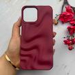 قاب گوشی iPhone 13 Pro Max آیفون سیلیکونی مینیمال موج دار مات برجسته Waves Matte کد 158210