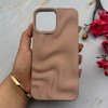 قاب گوشی iPhone 13 Pro Max آیفون سیلیکونی مینیمال موج دار مات برجسته Waves Matte کد 158211
