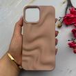 قاب گوشی iPhone 13 Pro Max آیفون سیلیکونی مینیمال موج دار مات برجسته Waves Matte کد 158211