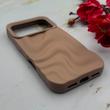 قاب گوشی iPhone 17 Pro آیفون سیلیکونی مینیمال موج دار مات برجسته Waves Matte کد 158216