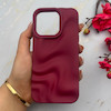 قاب گوشی iPhone 16 Pro آیفون سیلیکونی مینیمال موج دار مات برجسته Waves Matte کد 158218