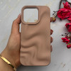 قاب گوشی iPhone 16 Pro آیفون سیلیکونی مینیمال موج دار مات برجسته Waves Matte کد 158219