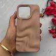 قاب گوشی iPhone 16 Pro آیفون سیلیکونی مینیمال موج دار مات برجسته Waves Matte کد 158219