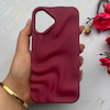 قاب گوشی iPhone 16 آیفون سیلیکونی مینیمال موج دار مات برجسته Waves Matte کد 158220