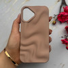 قاب گوشی iPhone 16 آیفون سیلیکونی مینیمال موج دار مات برجسته Waves Matte کد 158221