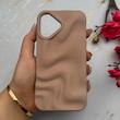 قاب گوشی iPhone 16 آیفون سیلیکونی مینیمال موج دار مات برجسته Waves Matte کد 158221