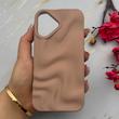 قاب گوشی iPhone 17 آیفون سیلیکونی مینیمال موج دار مات برجسته Waves Matte کد 158222