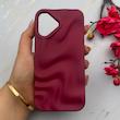قاب گوشی iPhone 17 آیفون سیلیکونی مینیمال موج دار مات برجسته Waves Matte کد 158223