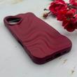 قاب گوشی iPhone 17 آیفون سیلیکونی مینیمال موج دار مات برجسته Waves Matte کد 158223