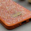 قاب گوشی Galaxy A30S - A50S - A50 سامسونگ نگین دار سواروسکی SWAROVSKI پلاک فلزی نارنجی کد 161349