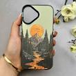 قاب گوشی iPhone 16 آیفون اورجینال SO COOL دور مات سوکول اسپرت Sport طرح کوه North کد 157372