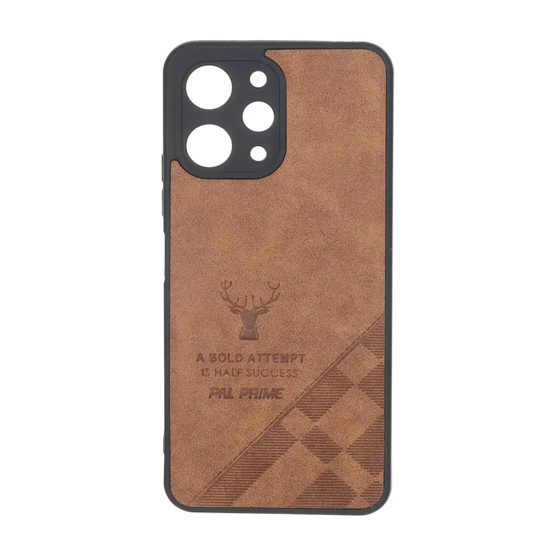 قاب گوشی Redmi 12 - Poco M6 Pro 5G شیائومی چرمی ساده ژله ای محافظ لنزدار PAL Prime کد 159582
