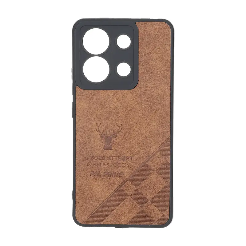 قاب گوشی Redmi Note 13 4G شیائومی چرمی ساده ژله ای محافظ لنزدار PAL Prime کد 159629