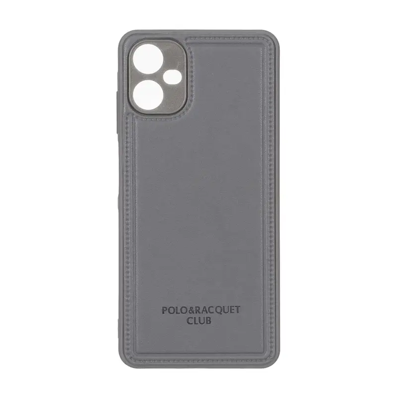 قاب گوشی Galaxy A06 سامسونگ اورجینال POLO پولو چرمی طرح دوخت محافظ لنزدار کد 159643