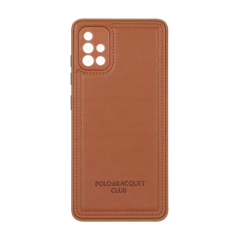 قاب گوشی Galaxy A51 سامسونگ اورجینال POLO پولو چرمی طرح دوخت محافظ لنزدار کد 159663