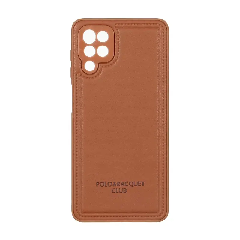 قاب گوشی Galaxy A12 - M12 سامسونگ اورجینال POLO پولو چرمی طرح دوخت محافظ لنزدار کد 159667