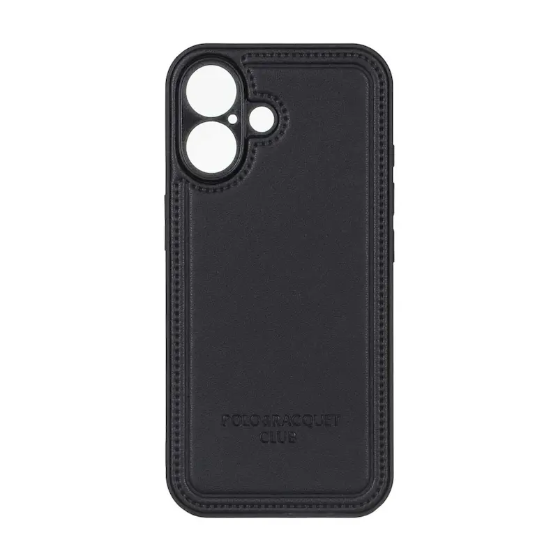 قاب گوشی iPhone 16 آیفون اورجینال POLO پولو چرمی طرح دوخت محافظ لنزدار کد 159688