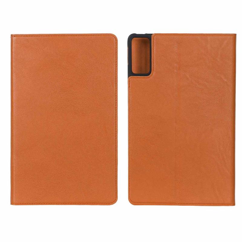 کیف کلاسوری تبلت Redmi PAD SE شیائومی طرح چرمی عسلی کد 99534