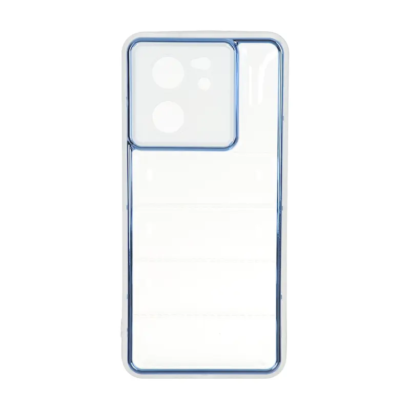 قاب گوشی Xiaomi 13T - Xiaomi 13T Pro شیائومی پافر شفاف دور متال محافظ لنز دار آبی کد E41-99626