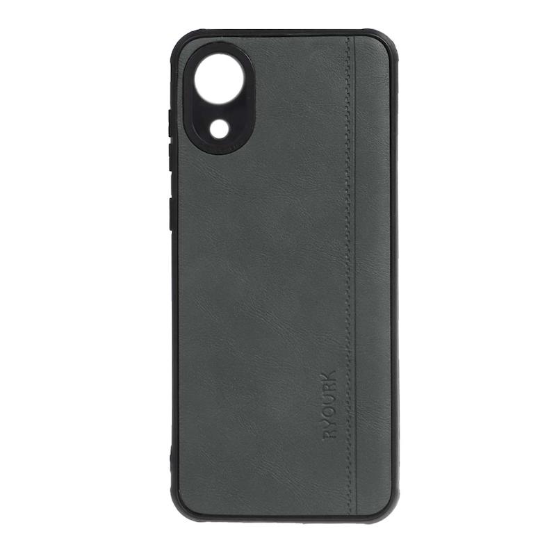 قاب گوشی Galaxy A03 Core سامسونگ طرح ژله ای چرمی ساده Ryourk خاکستری کد 99629