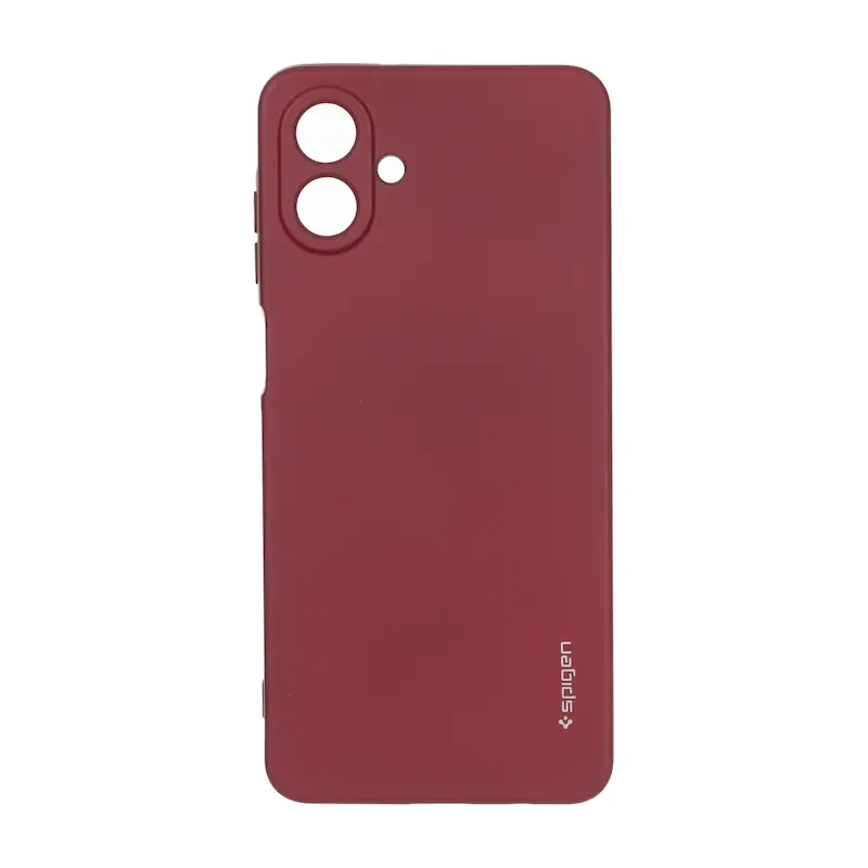 قاب گوشی Galaxy A07 سامسونگ سیلیکونی ژله ای PC برند SPIGEN اسپیگن زرشکی کد 99642