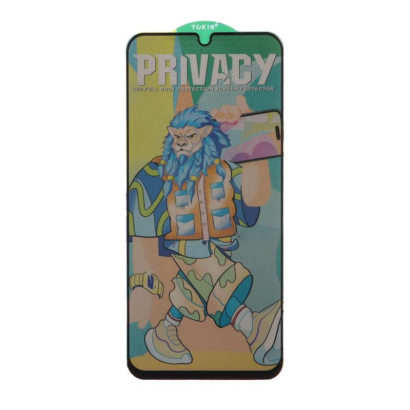 گلس گوشی Galaxy A05S - A06 - A07 سامسونگ شیشه ای حریم شخصی شیشه ای Tokin Privacy فول کاور اورجینال کد G199-99695