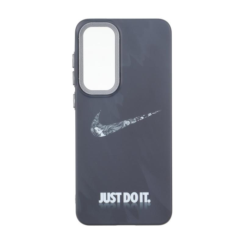 قاب گوشی Galaxy S25 FE سامسونگ لنز کربن مات فانتزی چاپ درجه یک سخت طرح NIKE کد 160469