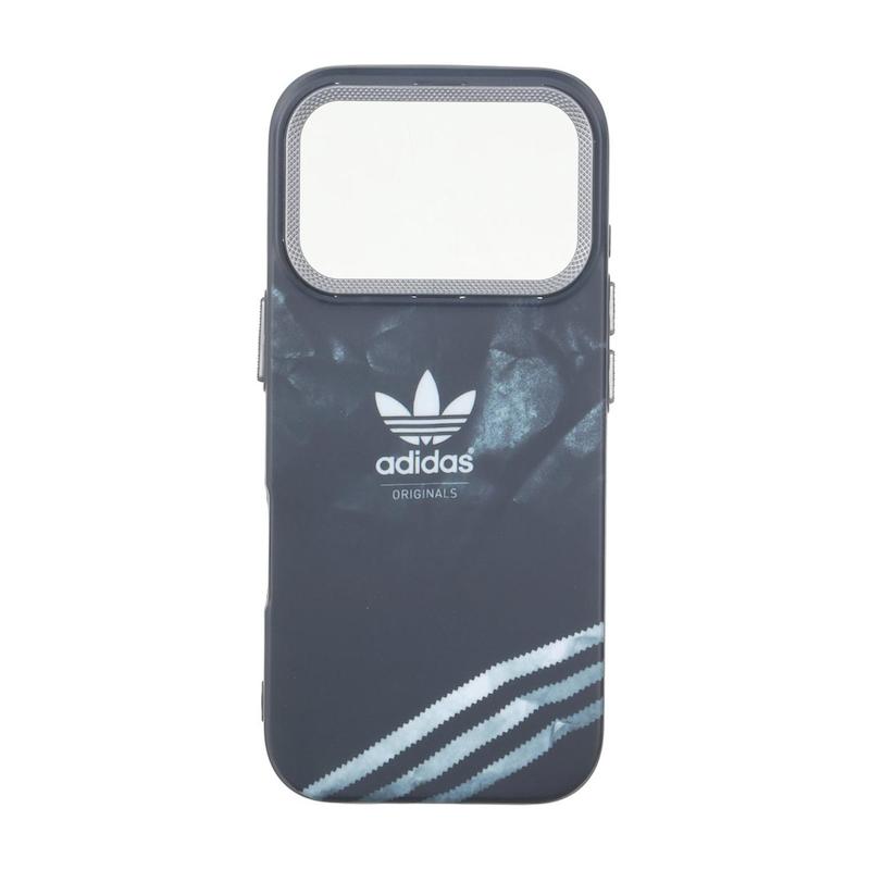 قاب گوشی iPhone 17 Pro آیفون لنز کربن مات فانتزی چاپ درجه یک سخت طرح adidas کد 160478