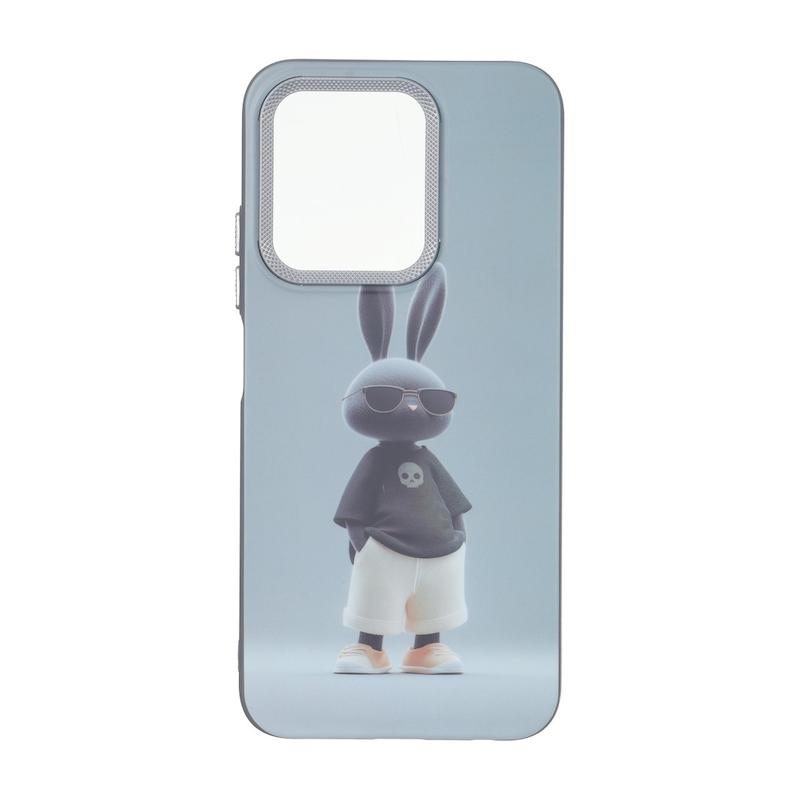 قاب گوشی Redmi 15C - Poco C85 شیائومی لنز کربن مات فانتزی چاپ درجه یک سخت طرح خرگوش کد 160522