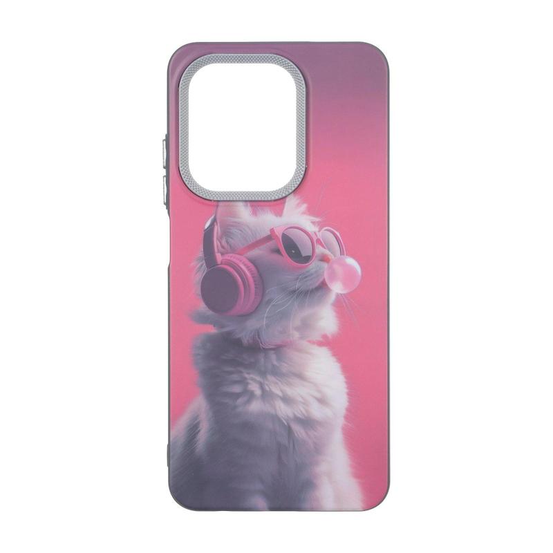 قاب گوشی Redmi A5 - Poco C71 شیائومی لنز کربن مات فانتزی چاپ درجه یک سخت طرح گربه کد 160531