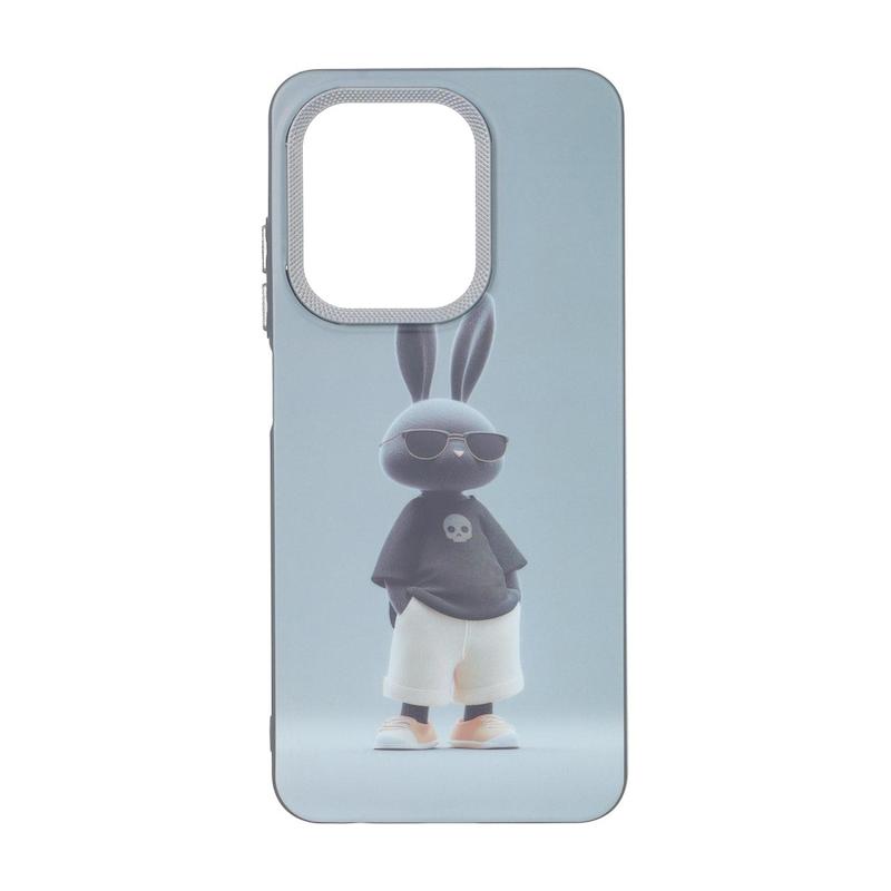 قاب گوشی Redmi A5 - Poco C71 شیائومی لنز کربن مات فانتزی چاپ درجه یک سخت طرح خرگوش کد 160535