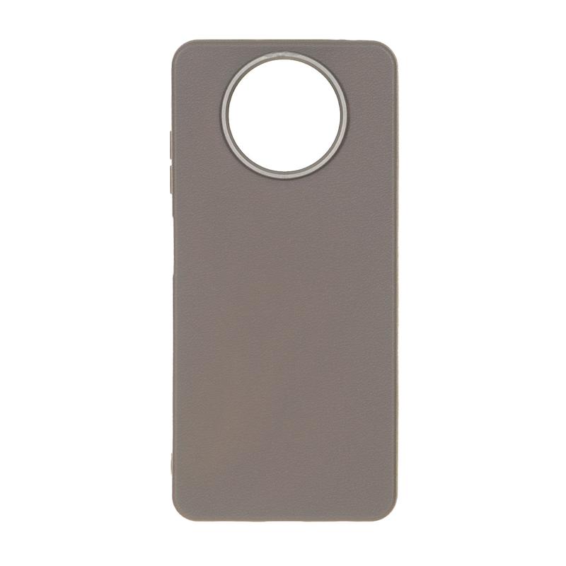 قاب گوشی Poco X3 - Poco X3 Pro شیائومی لدر دیزاین SOFT Lether Design سیلیکونی طرح چرم خاکستری کد 160370