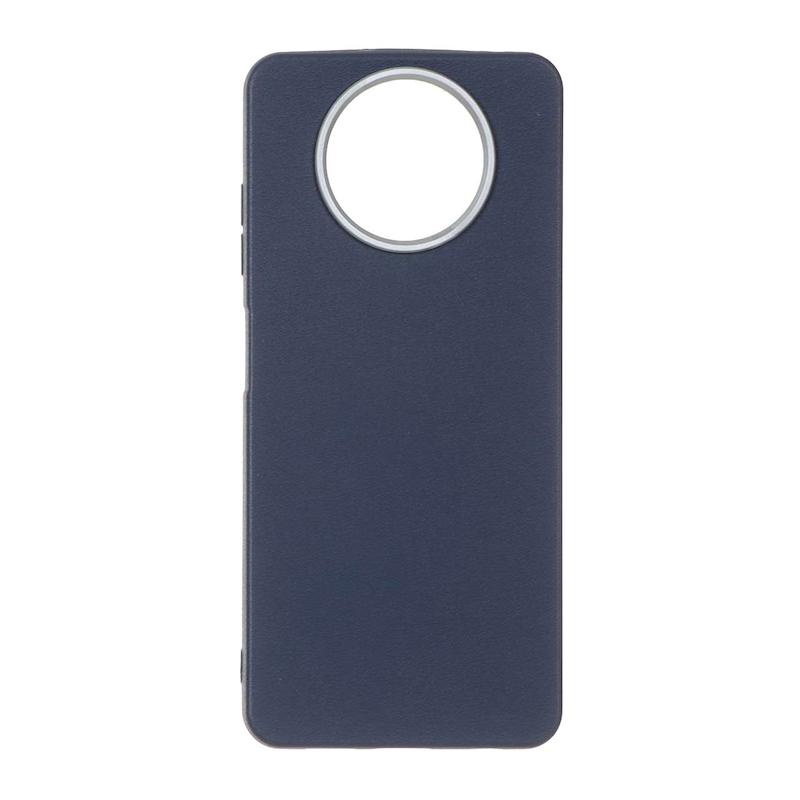 قاب گوشی Poco X3 - Poco X3 Pro شیائومی لدر دیزاین SOFT Lether Design سیلیکونی طرح چرم سرمه ای کد 160371