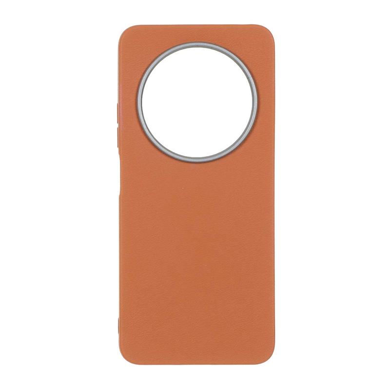 قاب گوشی Redmi 14C - Poco C75 - Redmi A4 شیائومی لدر دیزاین SOFT Lether Design سیلیکونی طرح چرم عسلی کد 160375