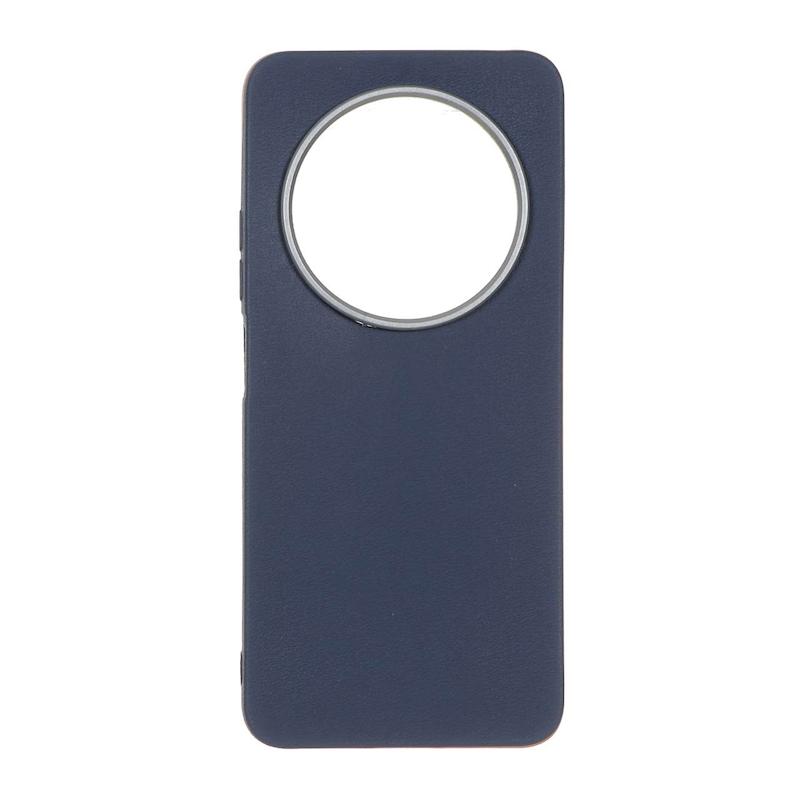 قاب گوشی Redmi 14C - Poco C75 - Redmi A4 شیائومی لدر دیزاین SOFT Lether Design سیلیکونی طرح چرم سرمه ای کد 160376