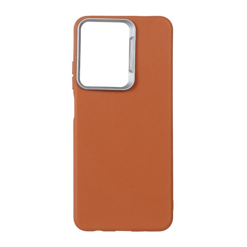 قاب گوشی Redmi A5 - Poco C71 شیائومی لدر دیزاین SOFT Lether Design سیلیکونی طرح چرم عسلی کد 160383