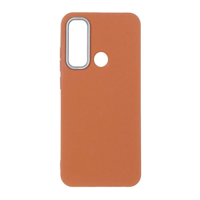 قاب گوشی Redmi Note 8 - Redmi Note 8 2021 شیائومی لدر دیزاین SOFT Lether Design سیلیکونی طرح چرم عسلی کد 160384