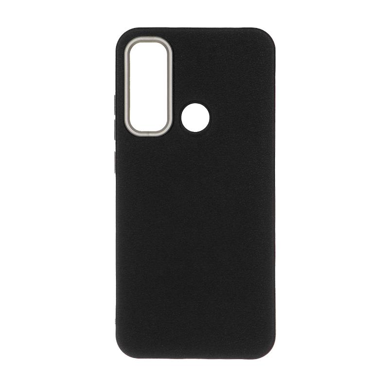 قاب گوشی Redmi Note 8 - Redmi Note 8 2021 شیائومی لدر دیزاین SOFT Lether Design سیلیکونی طرح چرم مشکی کد 160386